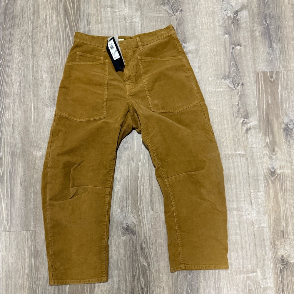 Nili Lotan Shon Corduroy Pant -Eagle Eye 8 NWT Cord Barrel Bow Leg - Picture 14 of 14